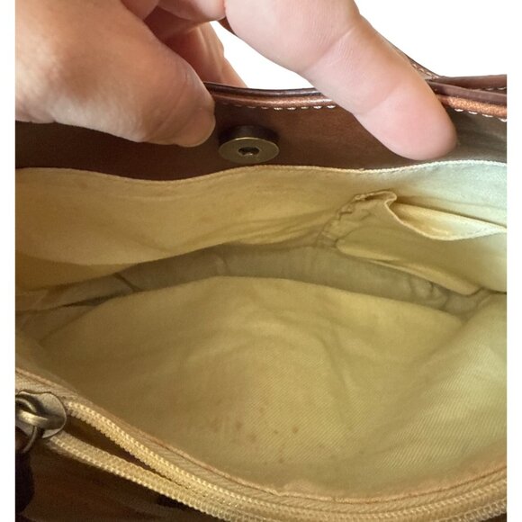 Relic By Fossil Floral Tapestry Shoulder Hobo Bag With Faux Leather Trim - Picture 8 of 11